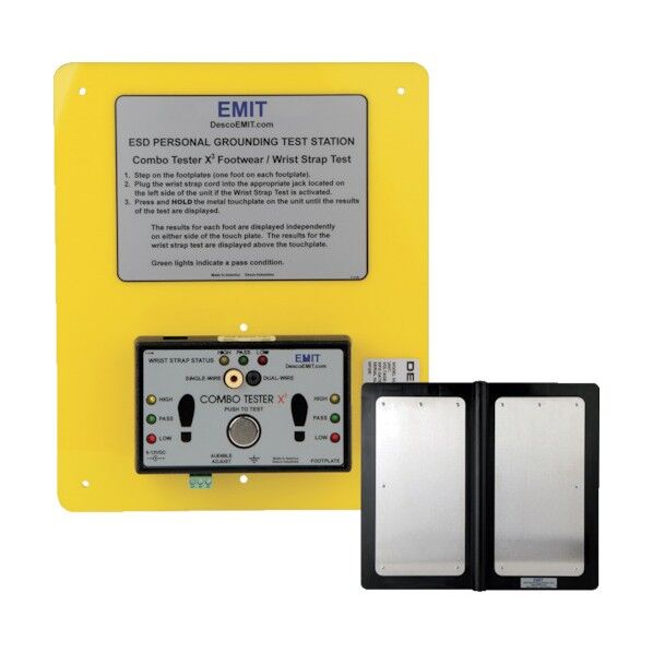 DESCO 左右分離確認フットウェア及びリストストラップテスター