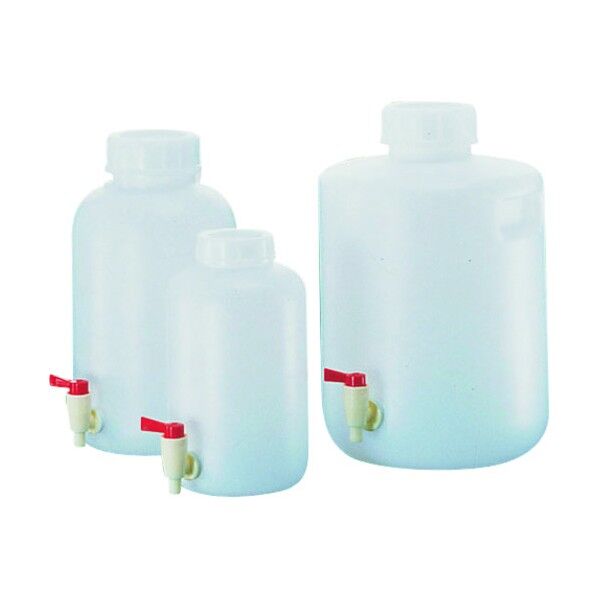 PE広口下口活栓付瓶 2095 5L 5L ETV01095 1点