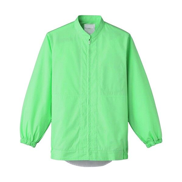 体毛防止長袖ジャンバーグリーン FA-2696-LL 1点