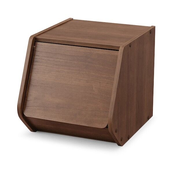 スタックボックス 扉付き ブラウン STB-300D 1点