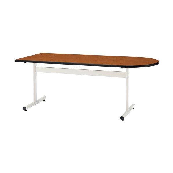 ミーティングテーブル TT-TW 半楕円型 1800×900 チーク TT-TW1890U-T 1点