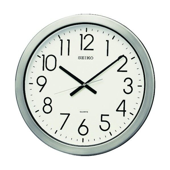 防湿・防塵型オフィスクロック直径444×44金属枠 2200 g KH407S