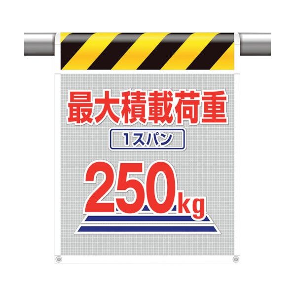メッシュ標識最大積載荷重1スパン250