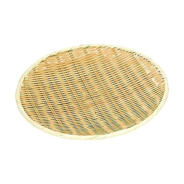 竹製 樹脂渕丸盆ザル 18cm ABVB701 1個