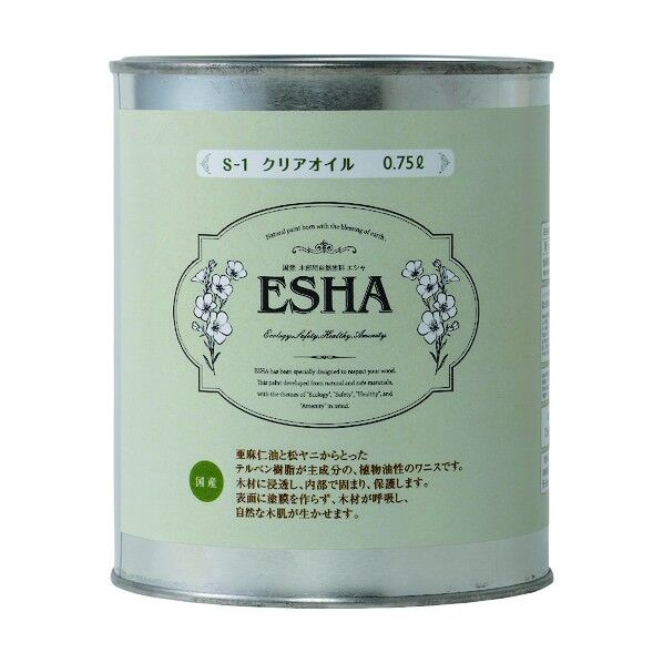 ターナー色彩 エシャ クリアオイル(0.75L) 1個...
