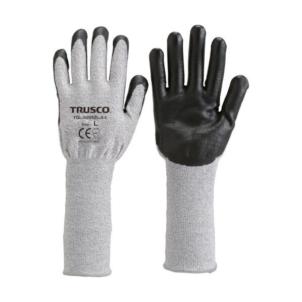 グラスファイバー手袋ニトリル手のひらコートロング S TGL-5295ZL-A-S 1点