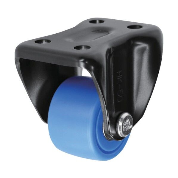 プレート式低床式重荷重用キャスター(モノマーキャスティングナイロン車) 固定