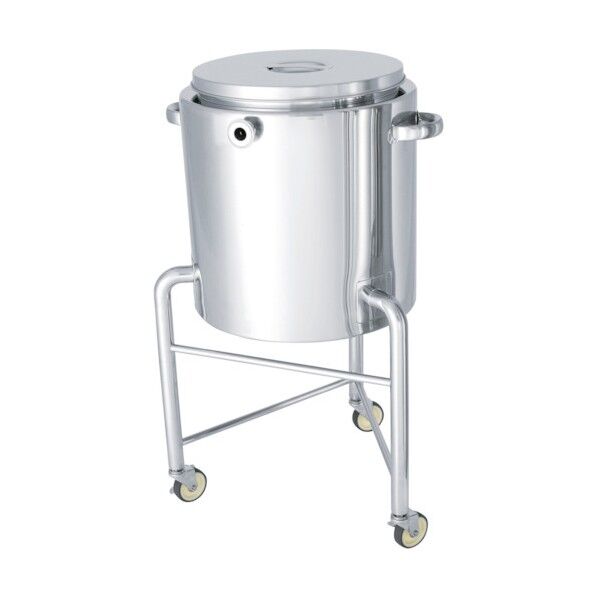 ステンレスタンクホッパー型ジャケット容器脚付