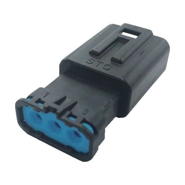 トラスコ(TRUSCO) 防水コネクタ ハウジング 中継用(10個入) 被覆外径φ3.7～4.3 黒 P-CJ01A5-03B0-02 1点