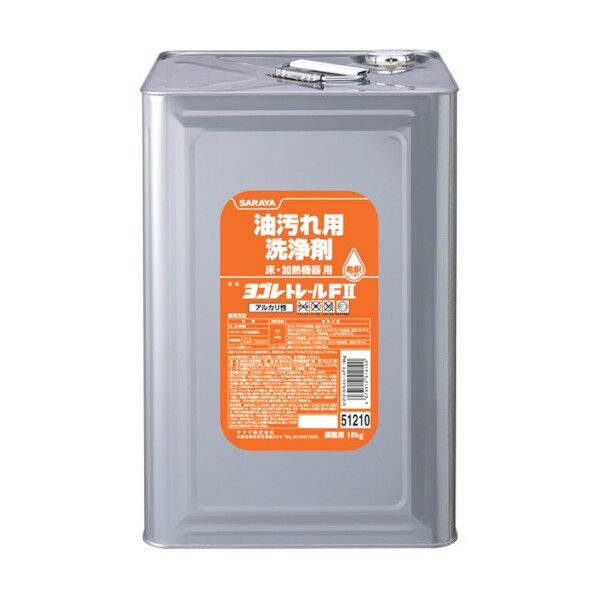 サラヤ 油汚れ用洗浄剤ヨゴレトレールＦツー１８ｋｇ 51210