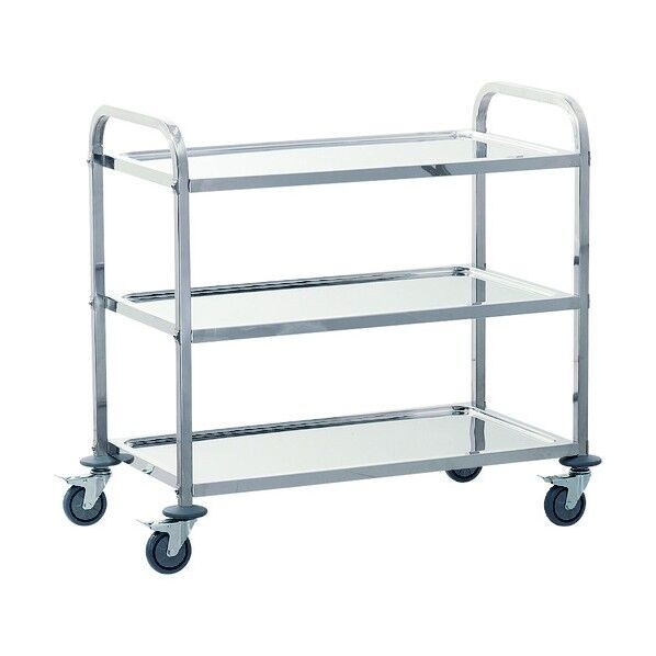 サイレント キッチンワゴン 3段