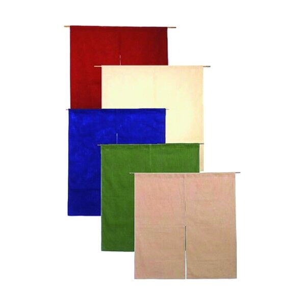 半間のれん 綿麻無地 001-04 紺 YHV0303 1点