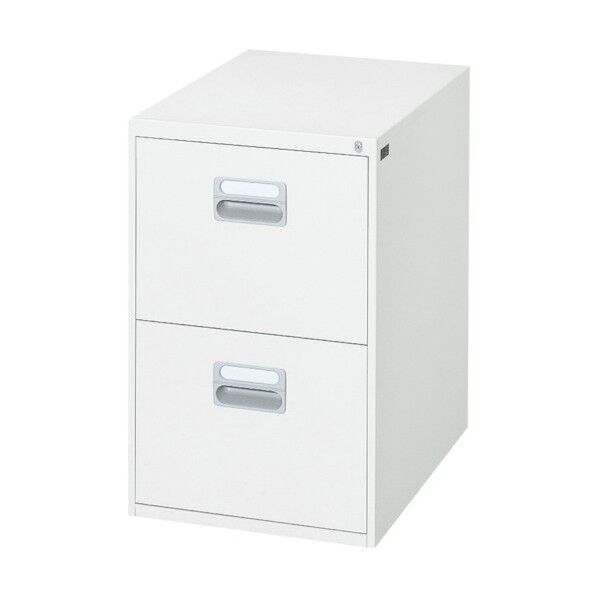 ダイシン工業 ファイリングキャビネットB4タイプ2段 ホワイト色 B4-2.76W 1点