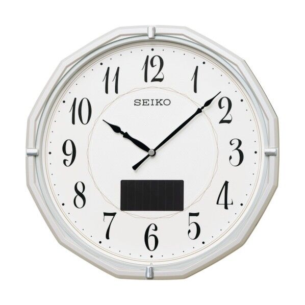 ハイブリッドソーラー電波掛時計 SF244W 1点