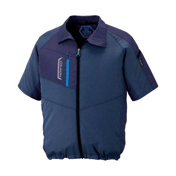 空調服用半袖ジャケット(空調服TM) 杢ネイビー SS AZ50198-108-SS 1点