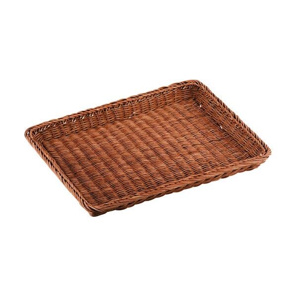 籐 浅型パンカゴ 40号 茶 16-731B 茶 40号 WKG19 1個