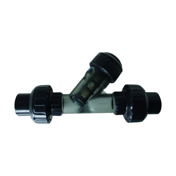 ストレーナ 本体材質PVC シール材質FKM ユニオンTS 25A SS25TUV 1点