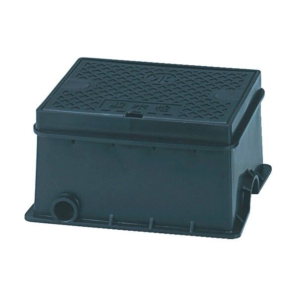 樹脂製散水栓ボックス ホース穴付