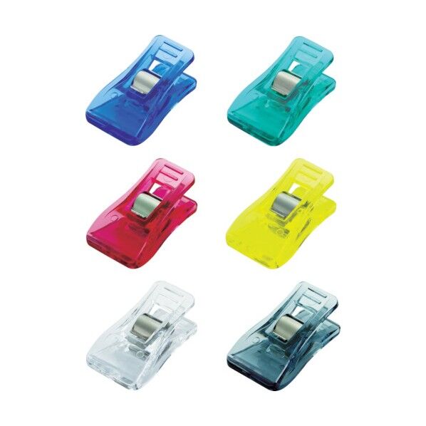 スタンドクリップ 6色 60 x 35 x 25 mm TSG30-SET 30個