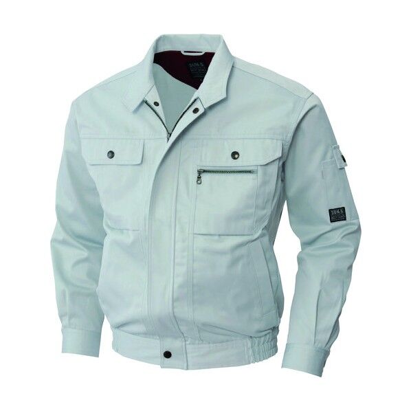 夏 長袖ブルゾン シルバー色 4Lサイズ WA11251R-6-4L 1点