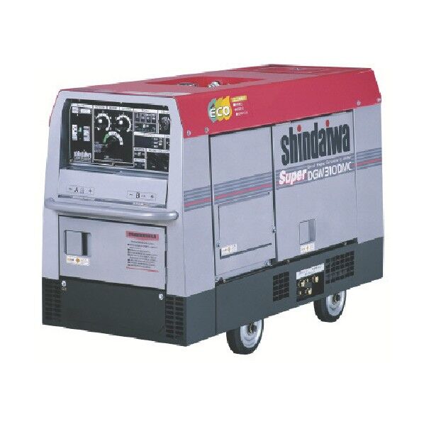 新ダイワ ディーゼルエンジン溶接機・兼発電機 300A 二人用 車輪付 DGW310DMC-W 1個