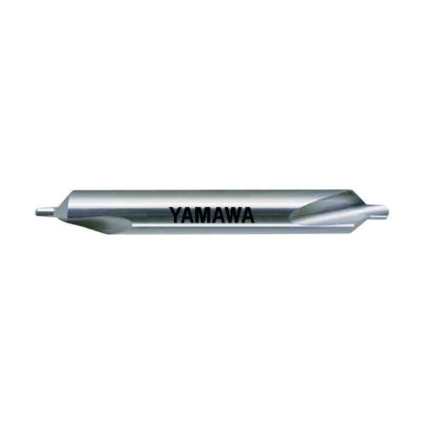 ヤマワ 弱ねじれ溝A形90° センタ穴ドリル 左刃 CD-Q LH 3X90°X8 CD-Q-LH-3X90X8 1点