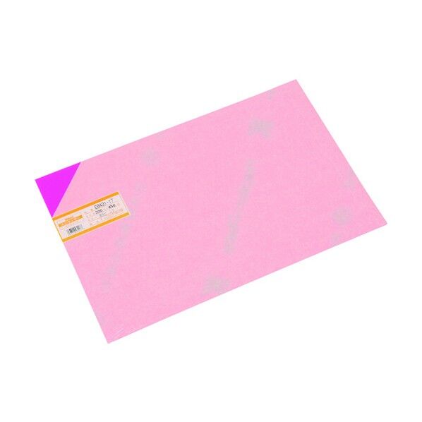 ユニサンデー エンビ板 蛍光ピンク 蛍光ピンク 1×300×450mm EB431-17 1点