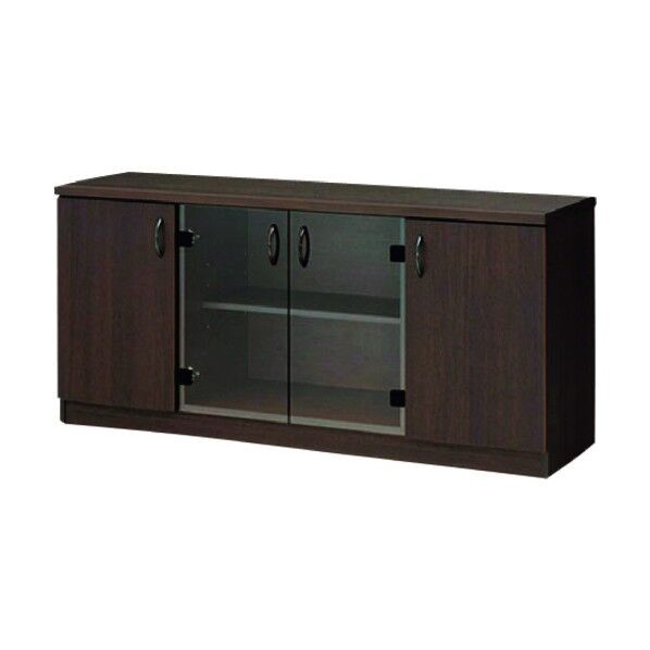 24705)サイドボード(ガラス扉) EX-085GS-N BR 1点