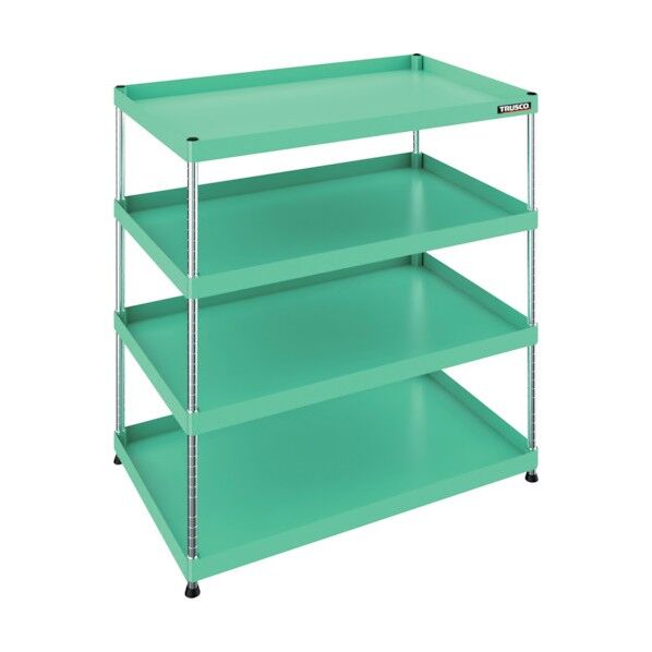 フレックスラック 1050X650XH1200 4段 ヤンググリーン FLWB-R944-YG 1台