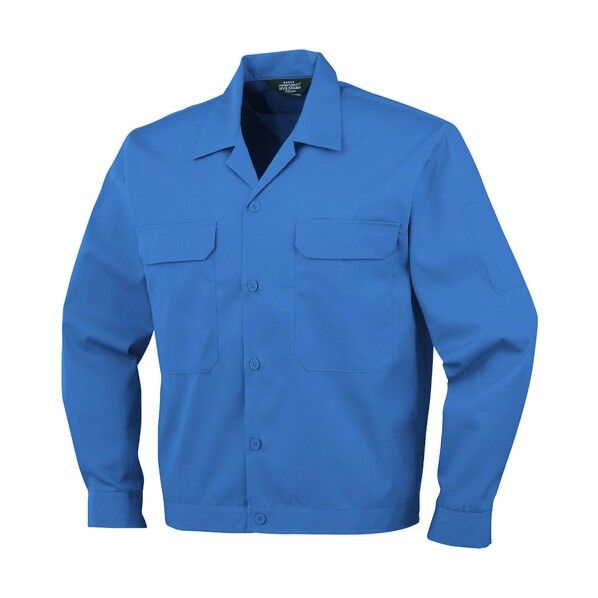 開襟長袖ブルゾンA-6651 6 ブルー 4L A-6651-6-4L 1点