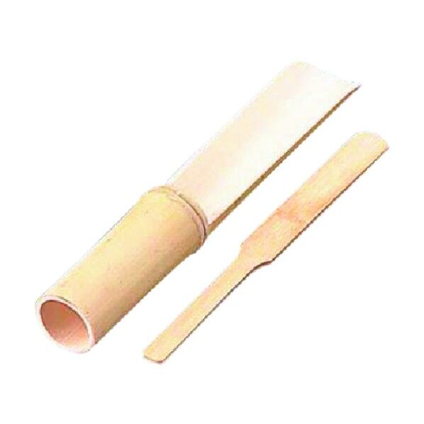 ヤナギプロダクツ ツクネ竹筒 大(ヘラ付) NS-034 QTK2701 1個