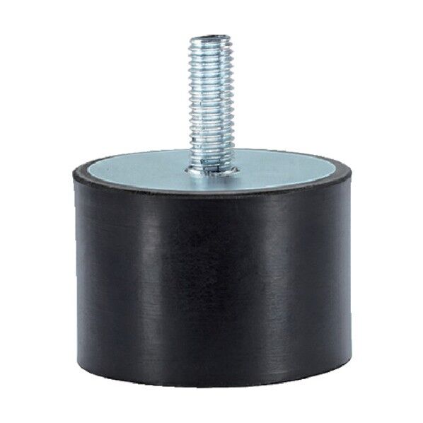 ゴム バッファー 円筒形 オネジ付 25150.0409 1点