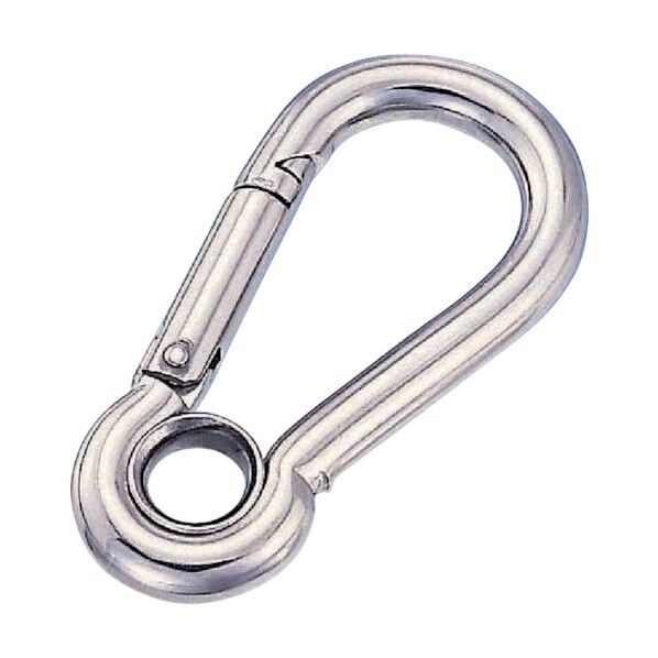 ステンレス スナップフックA型(リング付)
