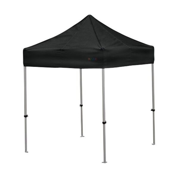 かんたんてんと 1.8m×1.8mスチール&アルミ複合フレーム 黒 KA/1W-BK 1点