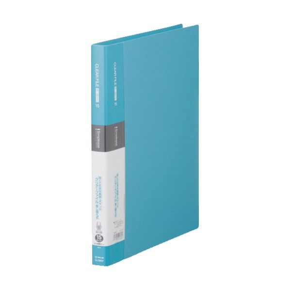 キングジム シンプリ-ズクリア-F差替式15P水色 138SPWATERBLUE 1個