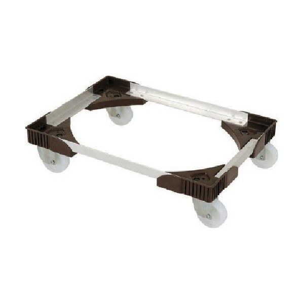 コンテナ台車 アルミアングルドーリー (エアーキャスターゴム車仕様)