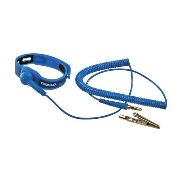 トラスコ(TRUSCO) クリーンルーム対応リストストラップ(金属アレルギー対応)コード有効長1.8m CRWS-AS 1個...