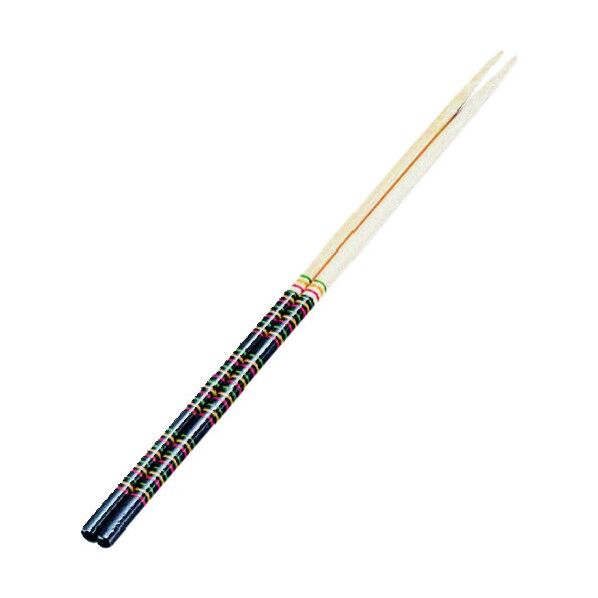 松尾物産 竹製 歌舞伎菜箸 黒 33cm 黒 33cm ASI7501 1個