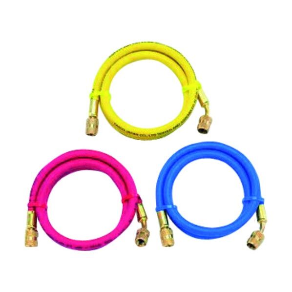 1/4チャージホース 赤(単品)(R404A、R407C、R507A、R134a用) TA134FN-1 1点