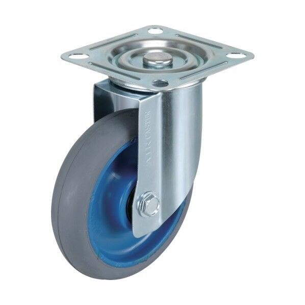 MKP樹脂台車用 エアーキャスター自在Φ125ゴム車(H158) TAMG-125NRB-H158 1点