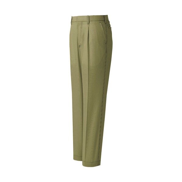 ワークパンツ(1タック)(男女兼用)AZ30450-025カーキ6L 025カーキ 6L 30450 1