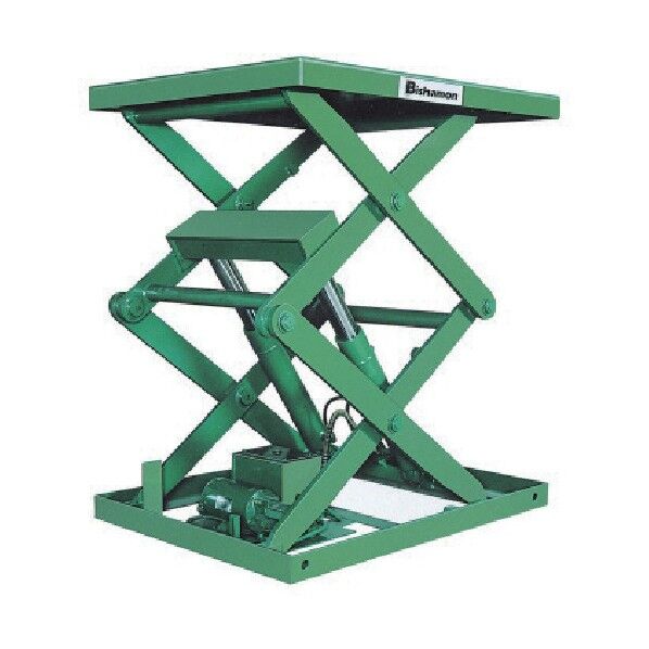 テーブルリフト 1TON フットスイッチ 均等荷重1000kg 揚程1650mm 2AX100BT-F 1点