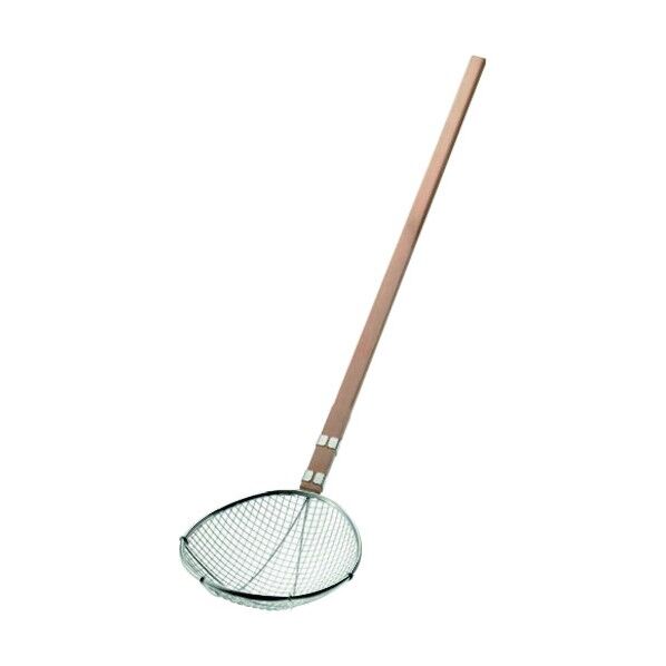 TS 木柄給食用スクイ網 スイノー型 特大 極荒目(2.5メッシュ) 特大 ASI6701 1個