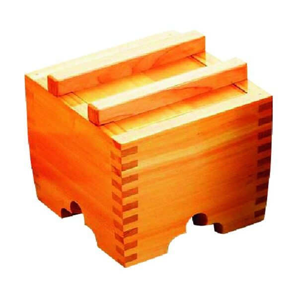 サワラ 角型釜揚桶 (小) QKM20003 1個