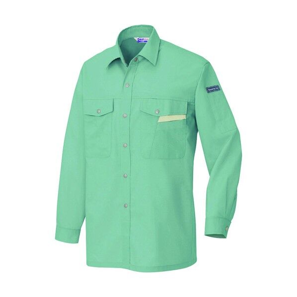 長袖シャツ(薄地)(男女兼用)AZ965-027ターコイズ5L 027ターコイズ 5L 965 1