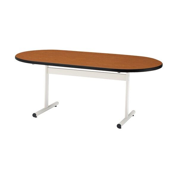 ミーティングテーブル TT-TW 楕円型 1800×900 チーク TT-TW1890R-T 1点