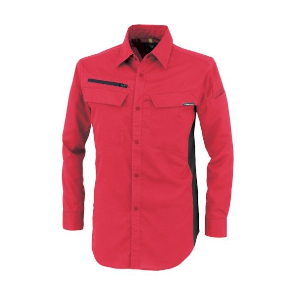 裏綿ストレッチ長袖シャツ L 1513-71-L 1点