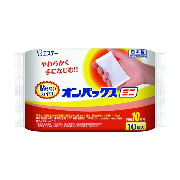貼らないカイロオンパックスミニ１０ｈ１０Ｐ