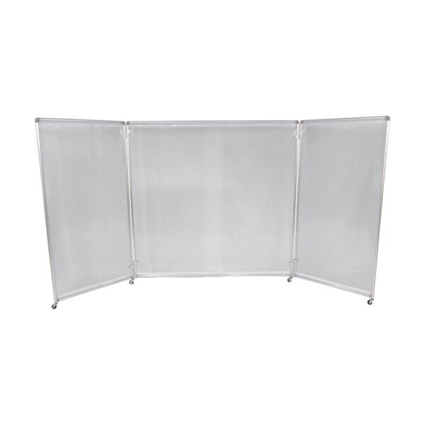 吉野 アルミ製衝立フレンチ(透明防炎タイプ) YS-FRE1818-T 1点...