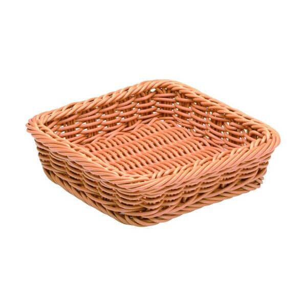 樹脂製太渕ディスプレイカゴ 正角 茶 91-026A 茶 WKG3601 1個